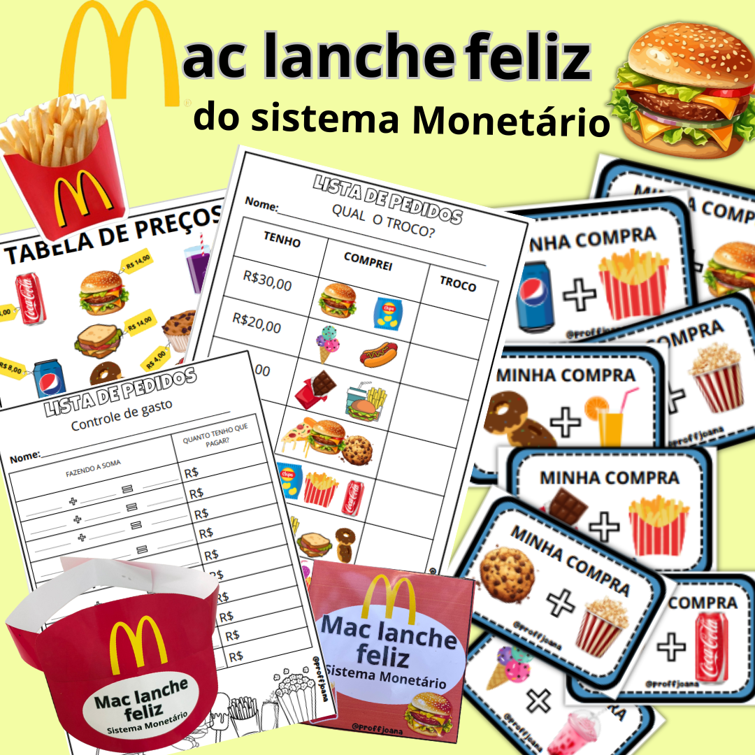 Mac lanche feliz do sistema monetário