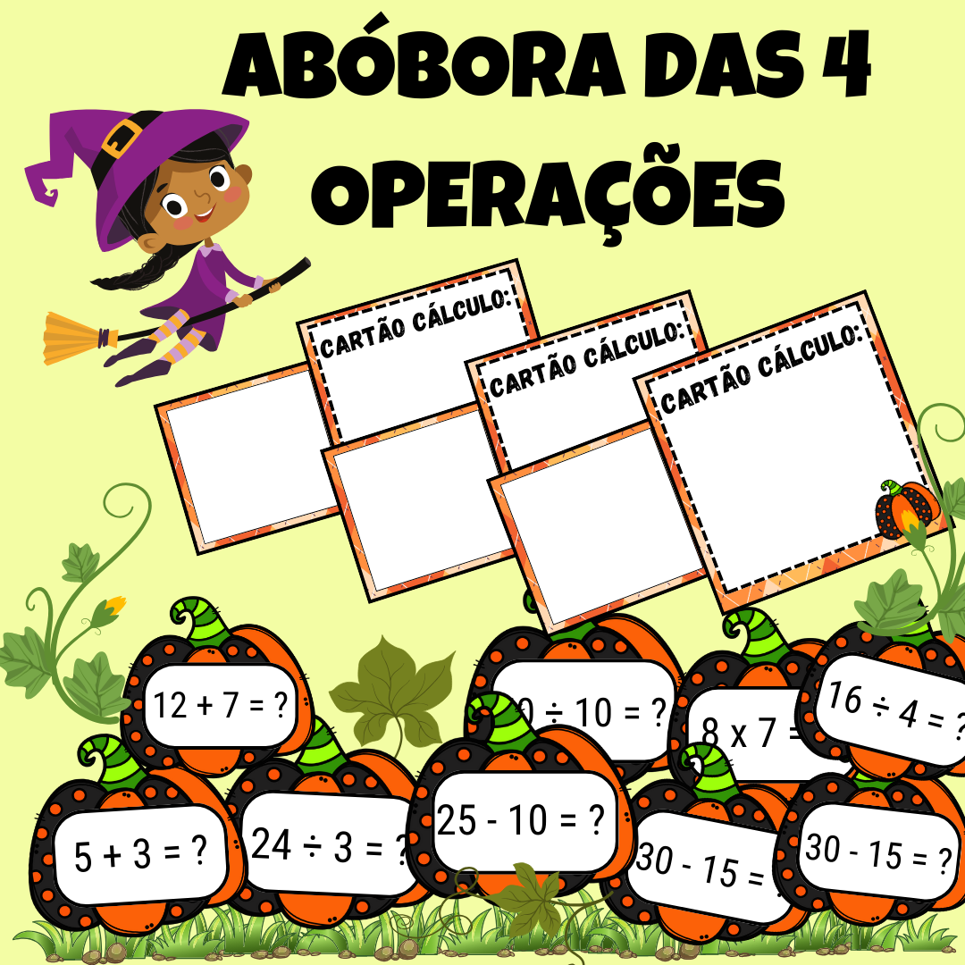 Abóbora das 4 operações: