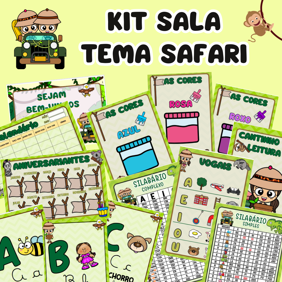Kit sala tema: safari