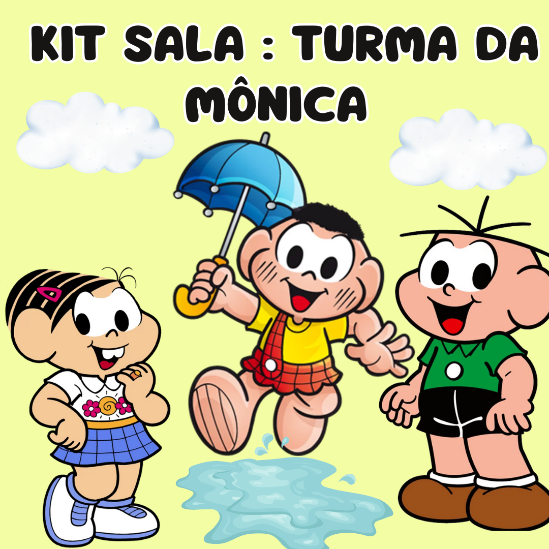🌺Kit sala:  Turma da Mônica