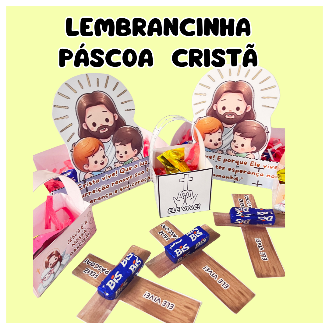  Kit de Lembrancinhas de Páscoa Cristã