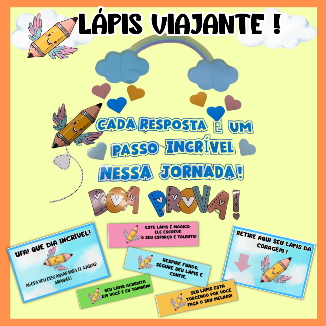 Lápis viajante! Dinâmica para a semana de provas!