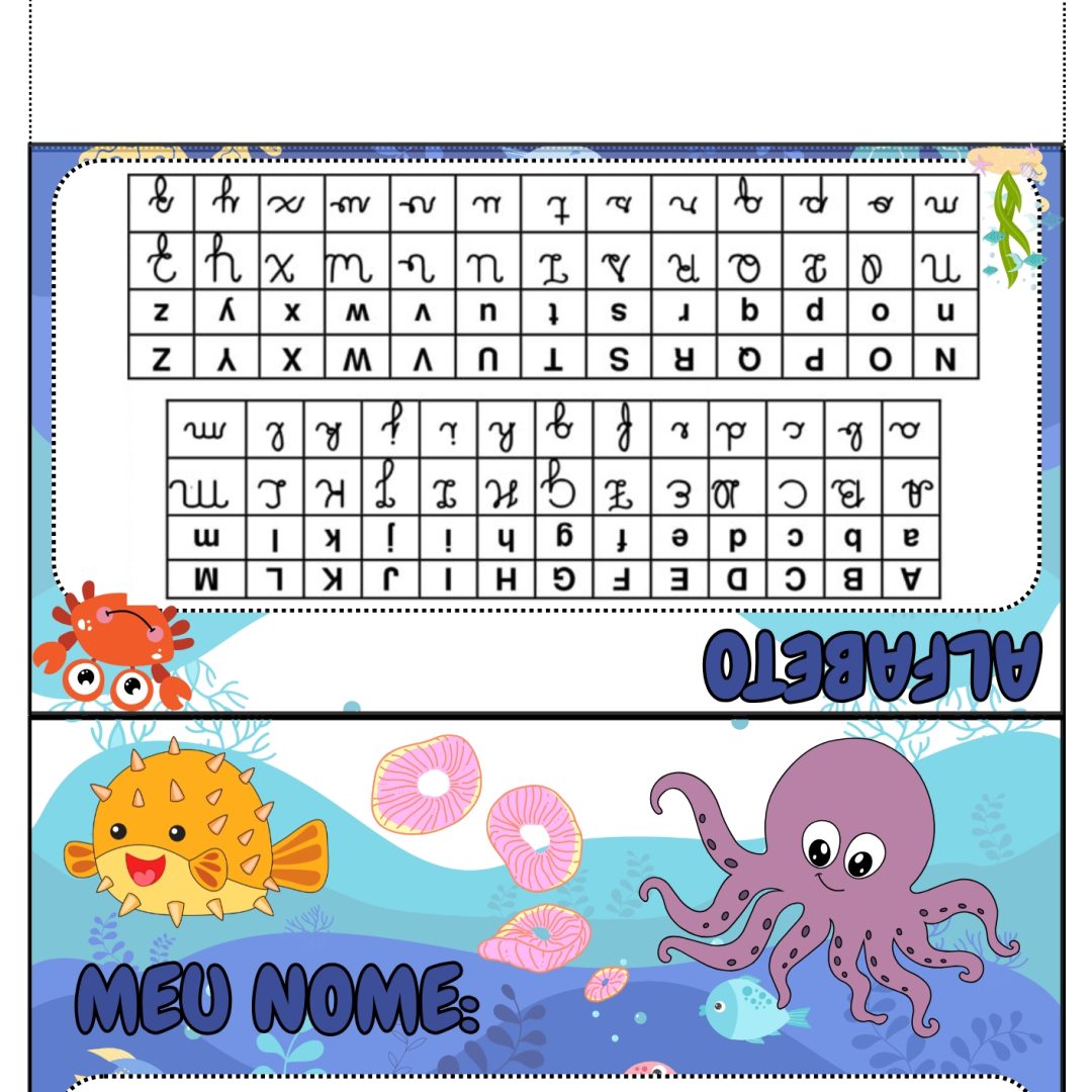 CRACHÁ DE MESA TEMA - FUNDO DO MAR