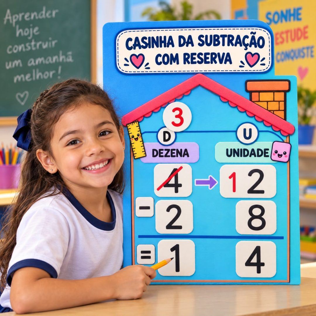 Casinha da Subtração com Reserva